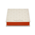 Wedding Card Box With White Orange&Golden Lotus Design